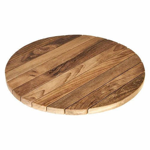 Dreieskive Lazy Susan teak resirkulert Ø55cm front
