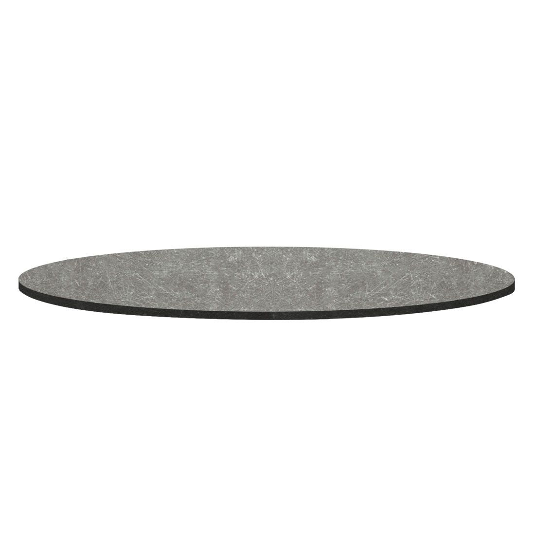 Dreieskive Oryx Edge HPL Ø60 cm til hagebord fra Zebra, skrudd grå finish