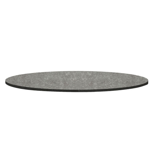 Dreieskive Oryx Edge HPL Ø60 cm til hagebord fra Zebra, skrudd grå finish