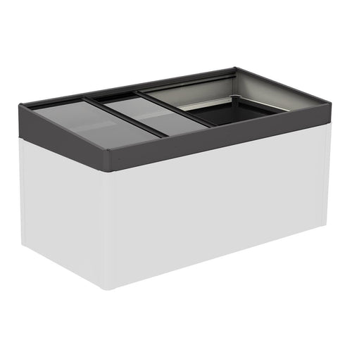Drivhusaufsats for opphøyd bed 200x101 cm - Biohort bakside