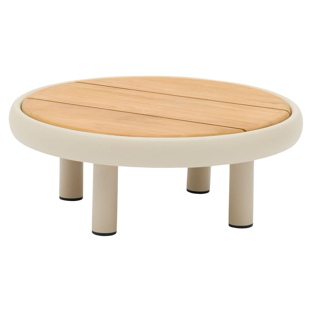 Loungesett Wave aluminium/teak med loungebord - Zebra