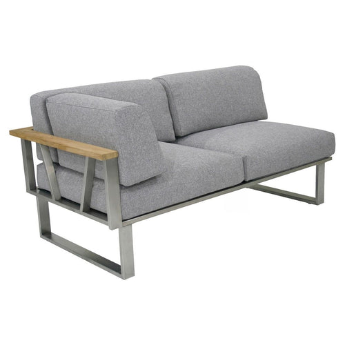 Endemodul Belvedere rustfritt stål/olefin 156x82 cm - Zebra bakside