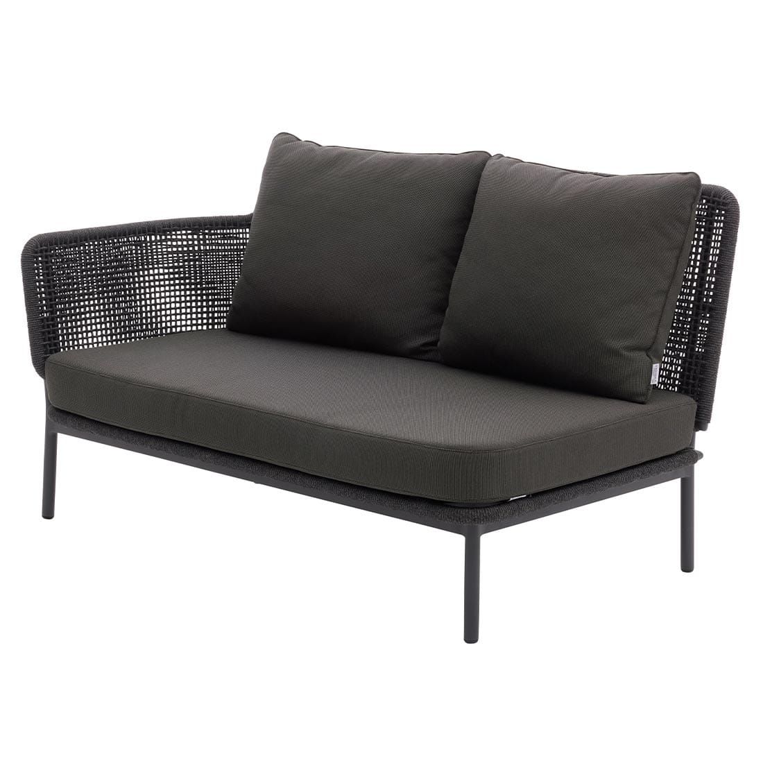 Detaljbilde av tau stoff på Endemodul lounge 7005 aluminium tau
