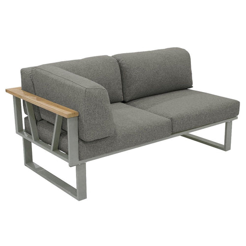 Endemodul lounge Belvedere rustfritt stål 156x82,5 cm - Zebra bakside