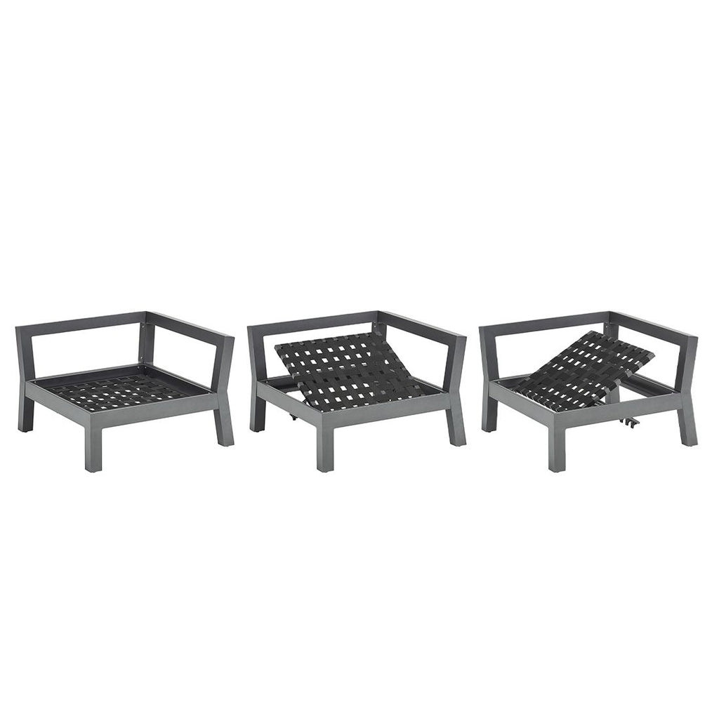 Endemodul lounge Comfort aluminium 82x90 cm Kettler nærbilde av ramme