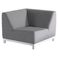 Endemodul lounge Devane aluminium/Sunbrella 83x83 cm forfra