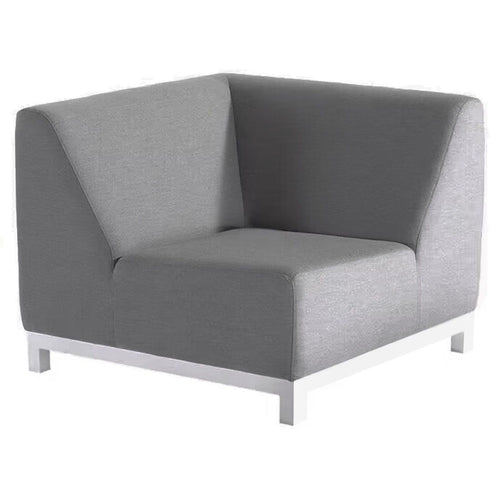 Endemodul lounge Devane aluminium/Sunbrella 83x83 cm forfra