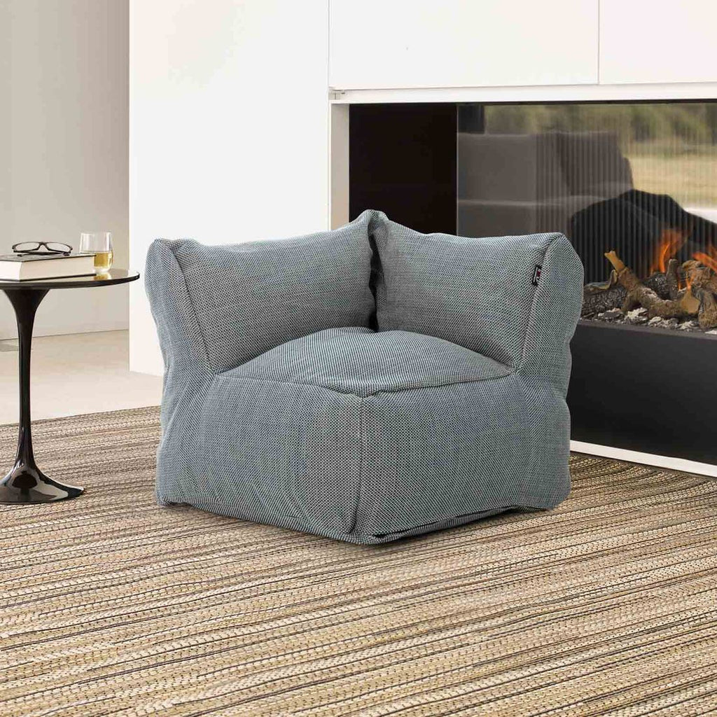 Endemodul lounge Dotty Cloud polypropylen 75x75 cm marineblå bakside