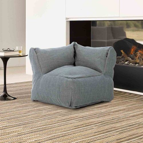 Endemodul lounge Dotty Cloud polypropylen 75x75 cm marineblå bakside