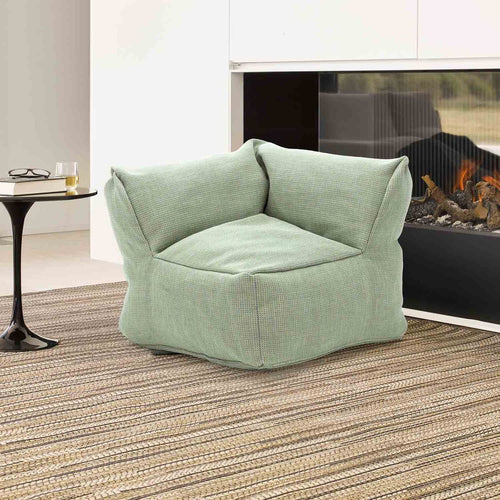 Endemodul lounge Dotty polypropylen 75x75 cm limegrønn bakside