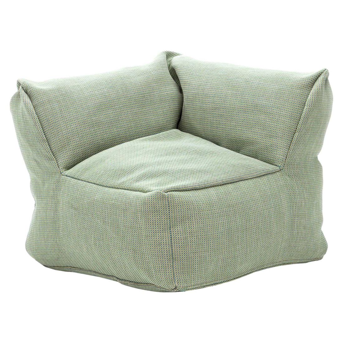 Endemodul lounge Dotty polypropylen 75x75 cm limegrønn forfra
