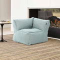 Endemodul lounge Dotty polypropylen 75x75 cm pastellblå front