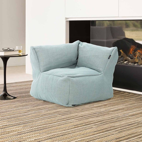 Endemodul lounge Dotty polypropylen 75x75 cm pastellblå front