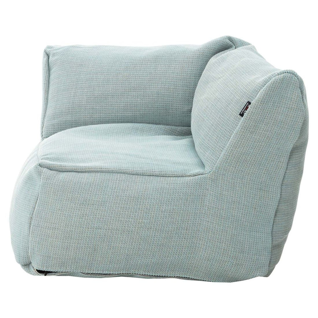 Endemodul lounge Dotty polypropylen 75x75 cm pastellblå montert i hage