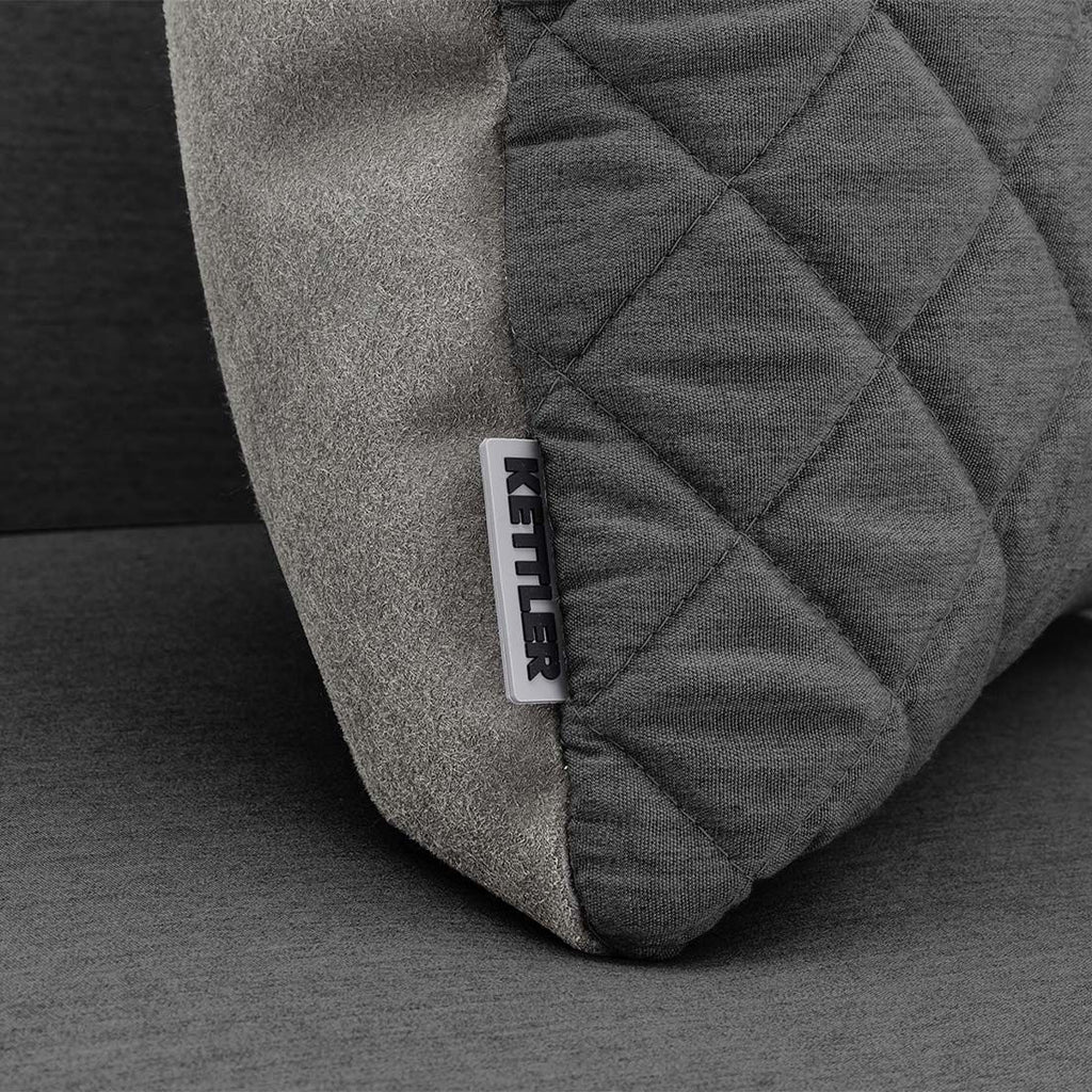 Detalj av stoff på Endemodul lounge Ego Modular aluminium/Sunbrella 96x92 cm