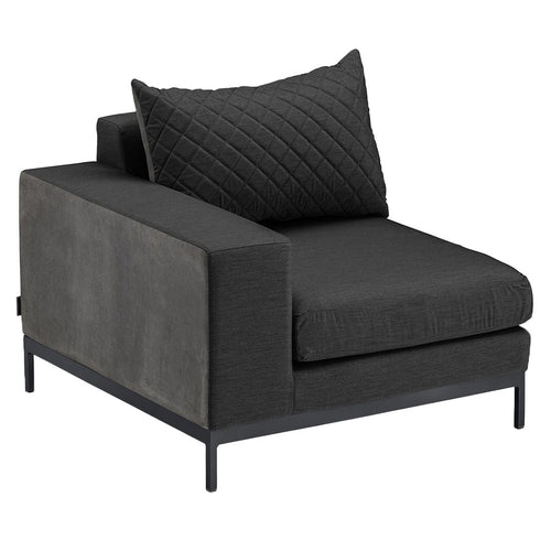 Endemodul lounge Ego Modular aluminium/Sunbrella 96x92 cm front