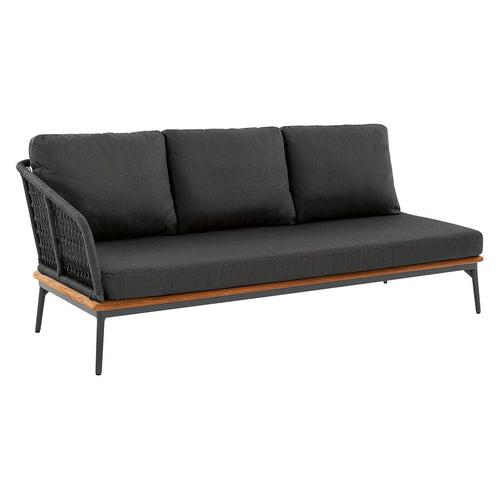Endemodul lounge Freeport aluminium teak tau forfra