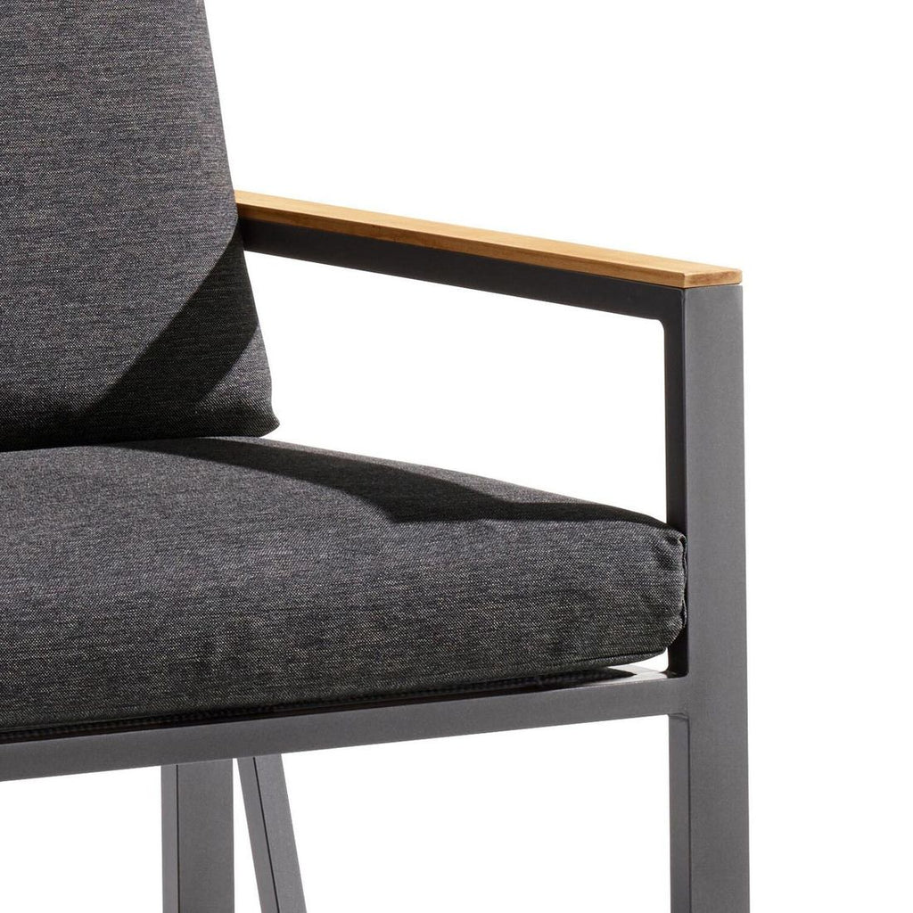 Endemodul lounge Havanna aluminium 77x73 cm - Sieger sett fra siden