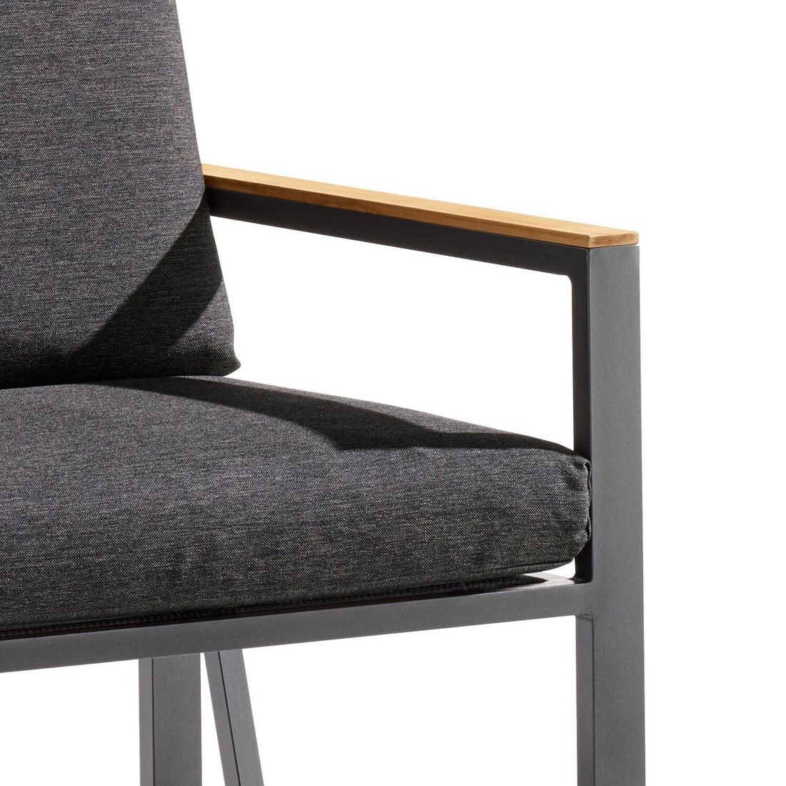 Endemodul lounge Havanna aluminium 77x73 cm - Sieger sett fra siden