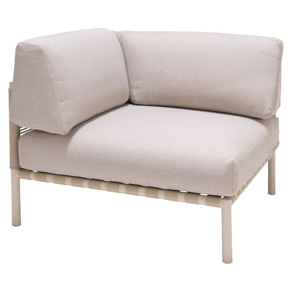 Endemodul lounge Horizon aluminium/olefin 87x87 cm bakside