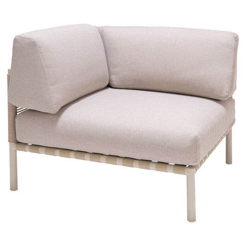 Endemodul lounge Horizon aluminium/olefin 87x87 cm bakside