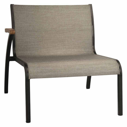 Endemodul lounge Laris aluminium/textilen 87x83 cm - Stern forside