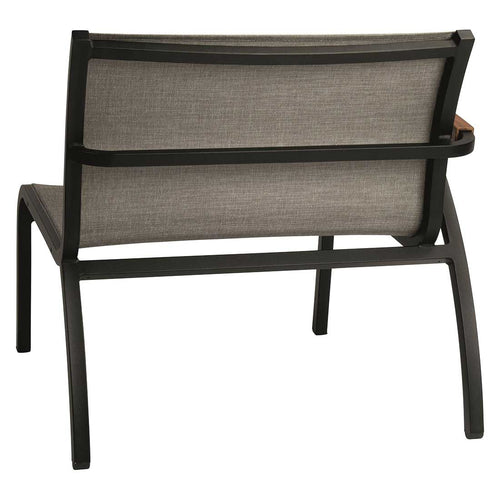 Endemodul lounge Laris aluminium/textilen 87x83 cm - Stern bakside