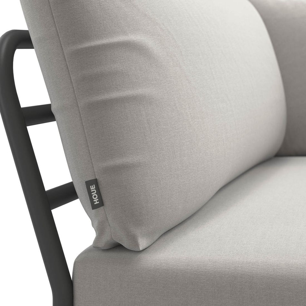 Endemodul lounge Level 2 aluminium/Sunbrella 139x93 cm - Houe i sollys