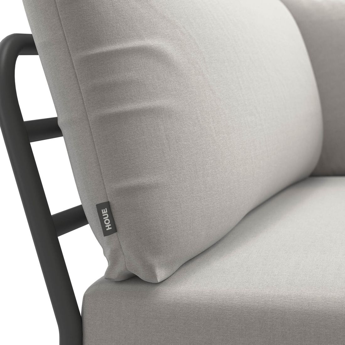 Endemodul lounge Level 2 aluminium/Sunbrella 139x93 cm - Houe i sollys