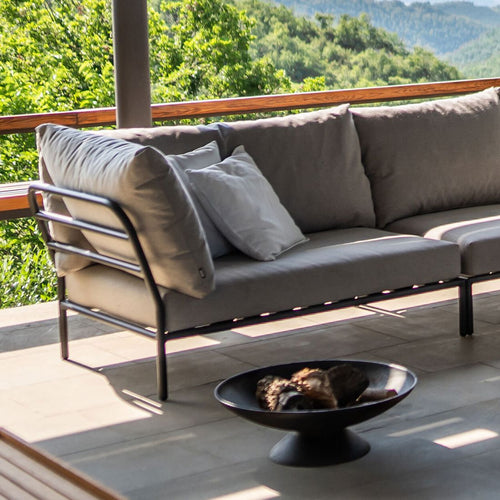 Endemodul lounge Level 2 aluminium/Sunbrella 139x93 cm - Houe bakside