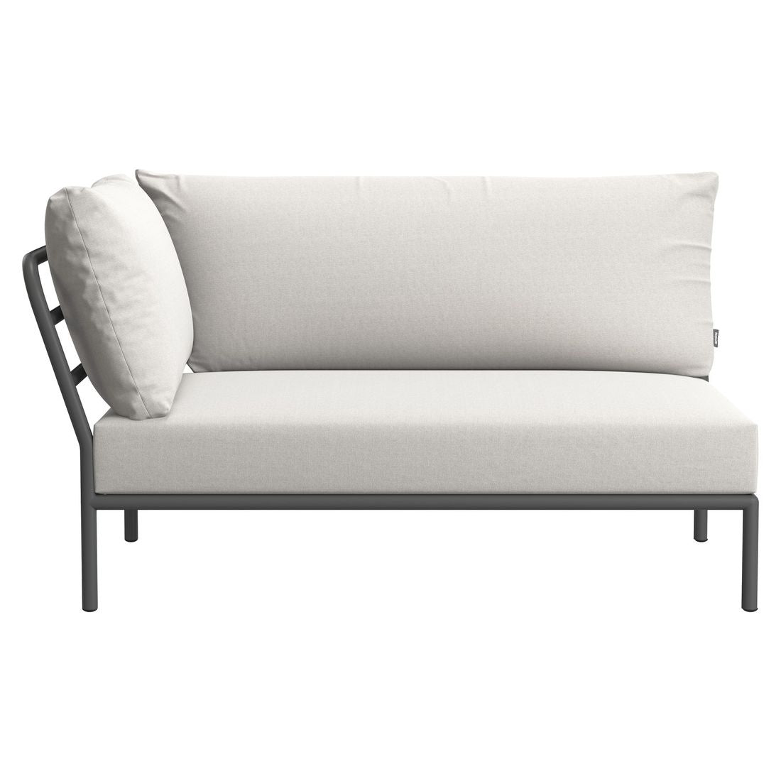 Sidevisning av Endemodul lounge Level 2 aluminium/Sunbrella 139x93 cm - Houe