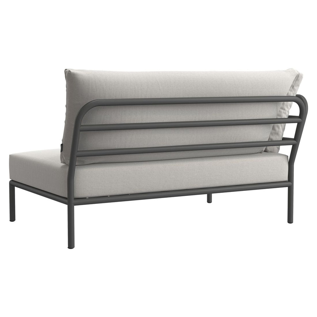 Endemodul lounge Level 2 aluminium/Sunbrella 139x93 cm - Houe sett ovenfra