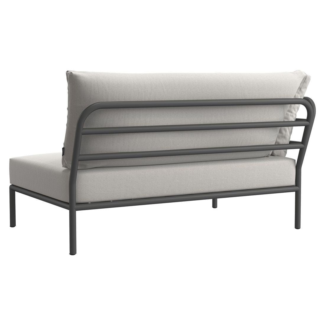 Endemodul lounge Level 2 aluminium/Sunbrella 139x93 cm - Houe sett ovenfra