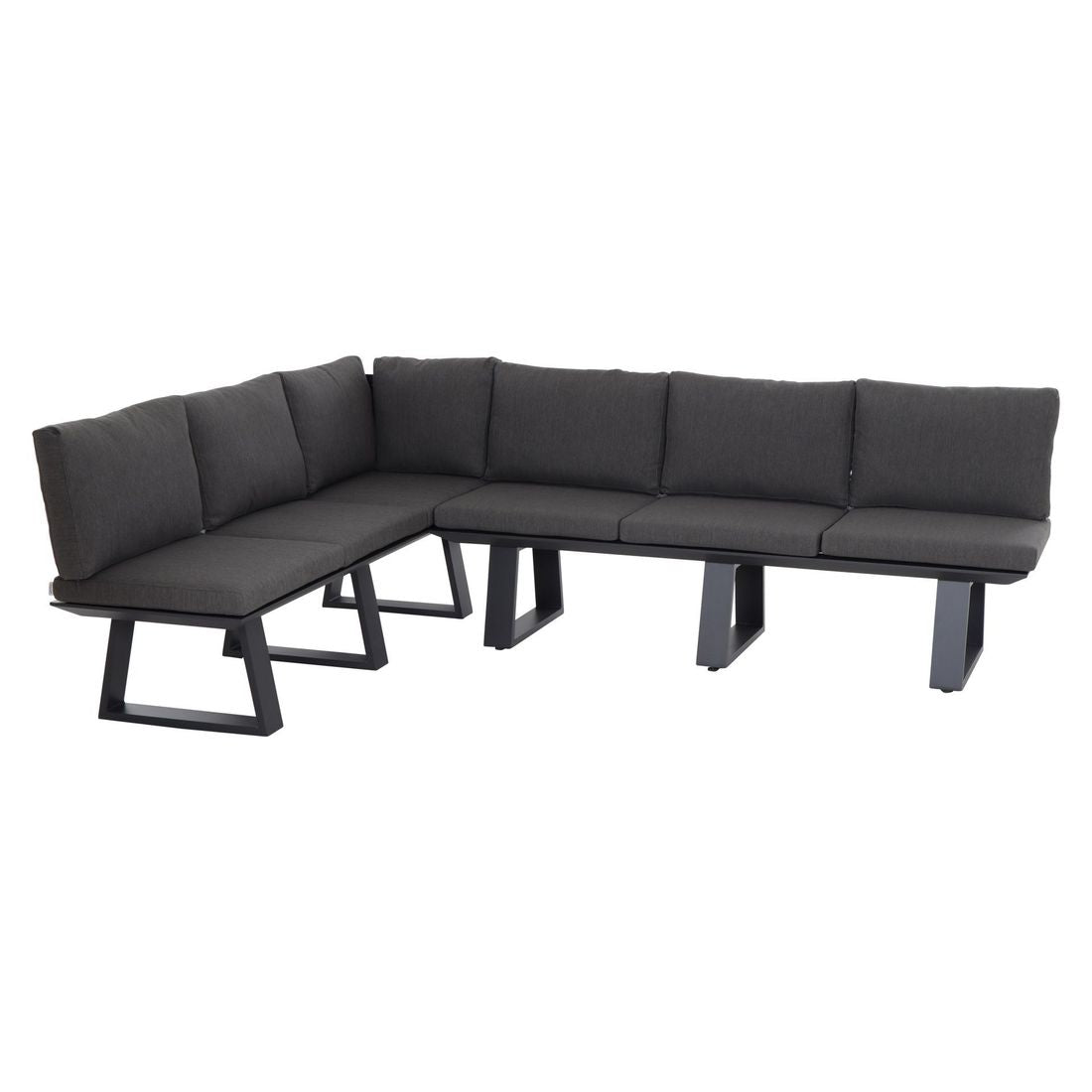 Endemodul lounge Monaco aluminium 42,5x50 cm - Siena Garden sideprofil