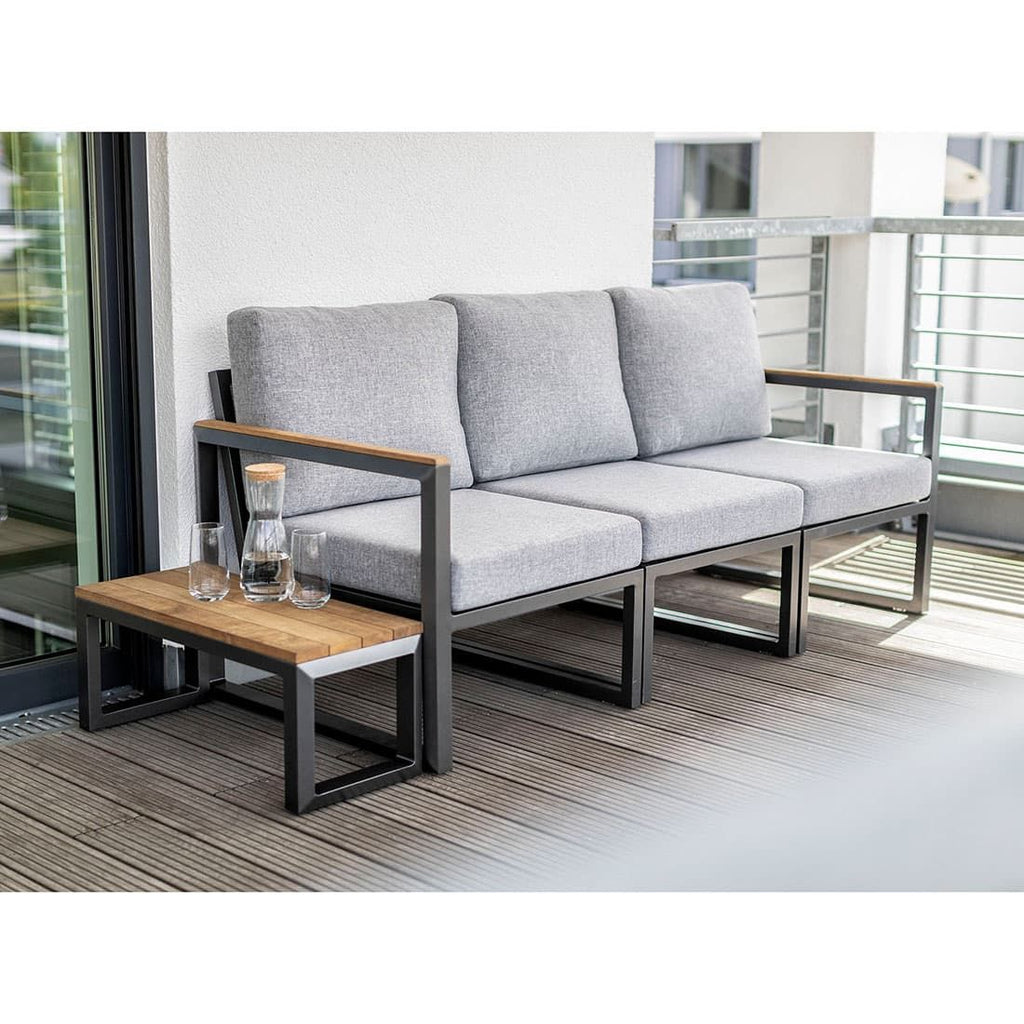Nærbilde av ramme på Endemodul lounge Ocean Skid City Line aluminium 63x73 cm - Kettler