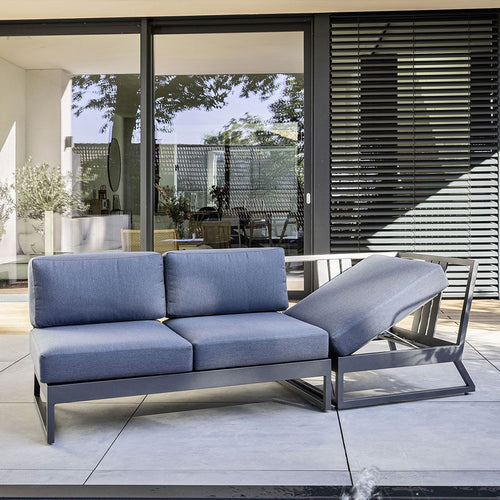 Endemodul lounge Ocean Skid Platform aluminium 83x83 cm - Kettler bakside