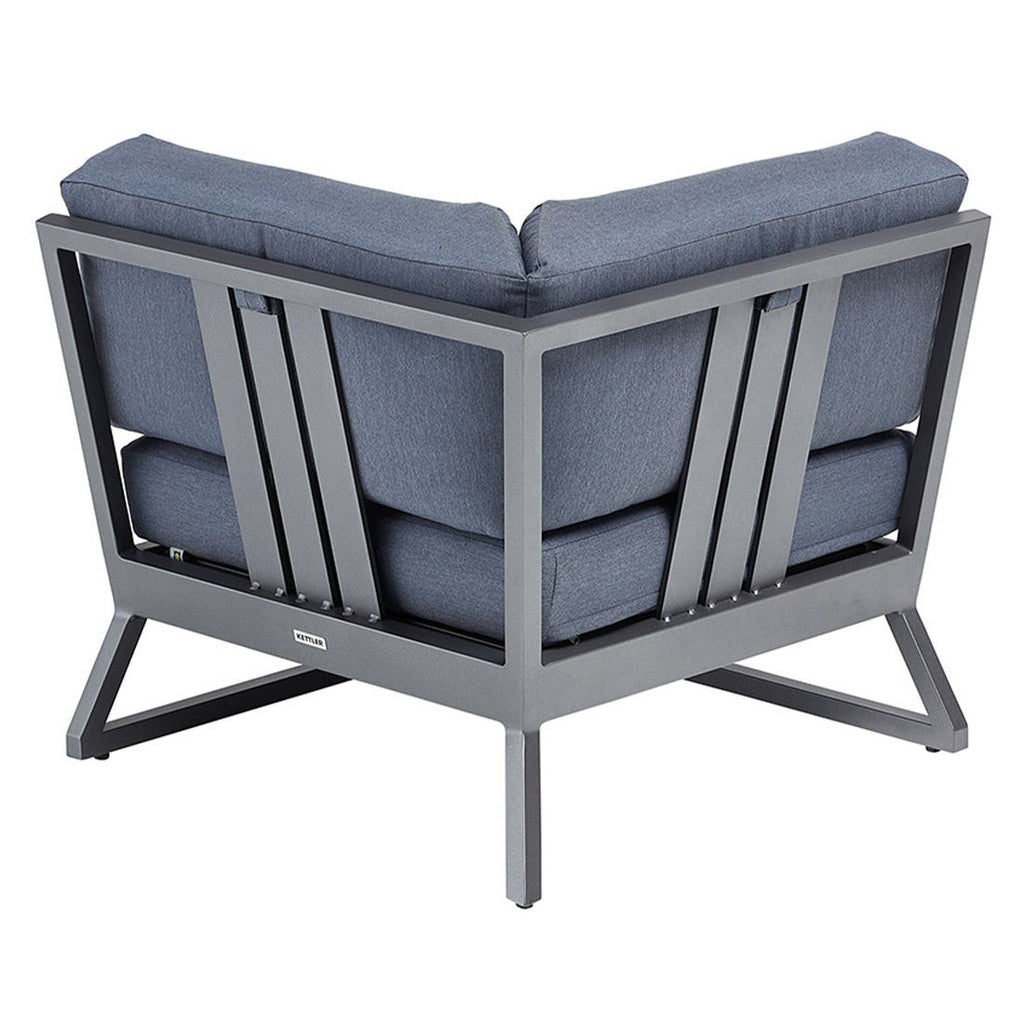 Nærbilde av aluminiumsramme på Endemodul lounge Ocean Skid Platform aluminium 83x83 cm - Kettler