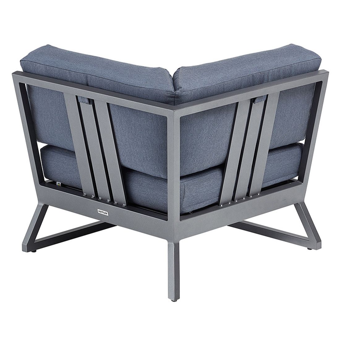 Nærbilde av aluminiumsramme på Endemodul lounge Ocean Skid Platform aluminium 83x83 cm - Kettler