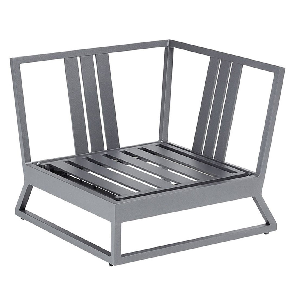 Endemodul lounge Ocean Skid Platform aluminium 83x83 cm - Kettler sideprofil