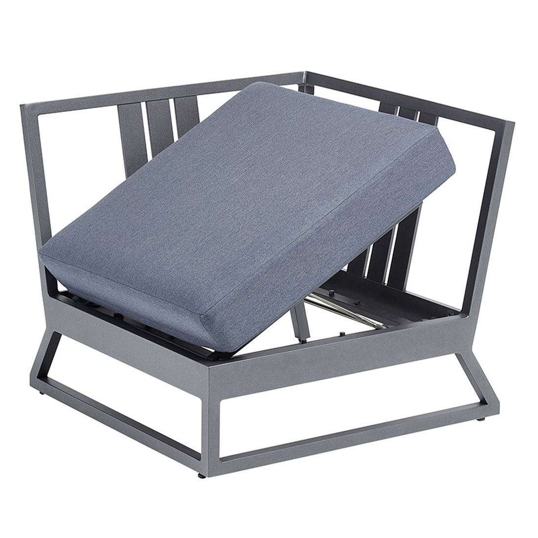 Endemodul lounge Ocean Skid Platform aluminium 83x83 cm - Kettler i moderne utemiljø
