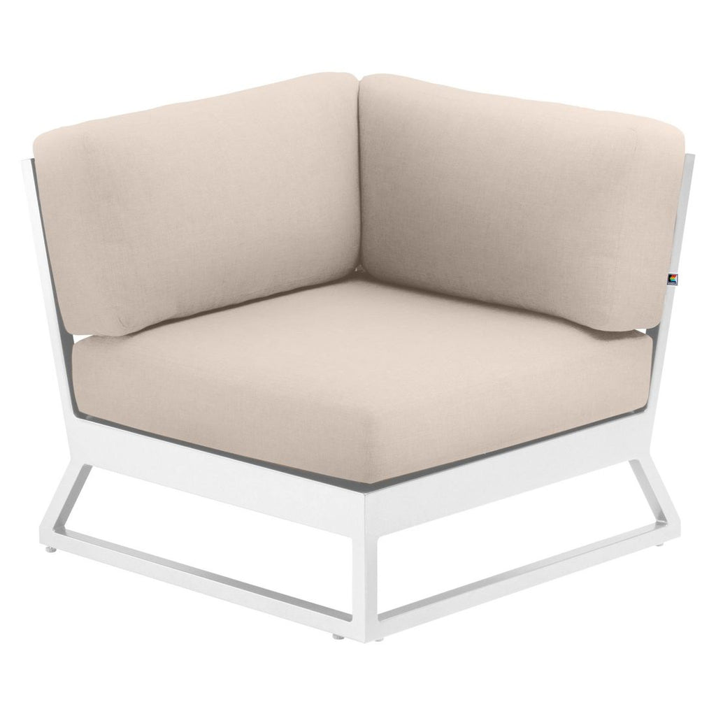 Endemodul lounge Ocean Skid Platform aluminium/Sunbrella 83x83 cm forfra
