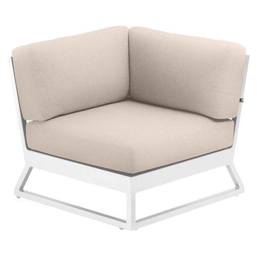 Endemodul lounge Ocean Skid Platform aluminium/Sunbrella 83x83 cm forfra