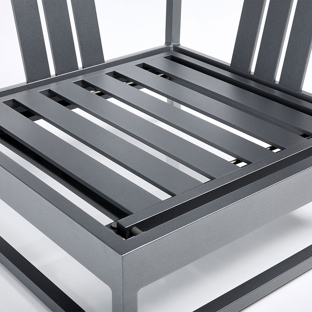 Endemodul lounge Ocean Skid Platform aluminium 83x83 cm - Kettler sett ovenfra