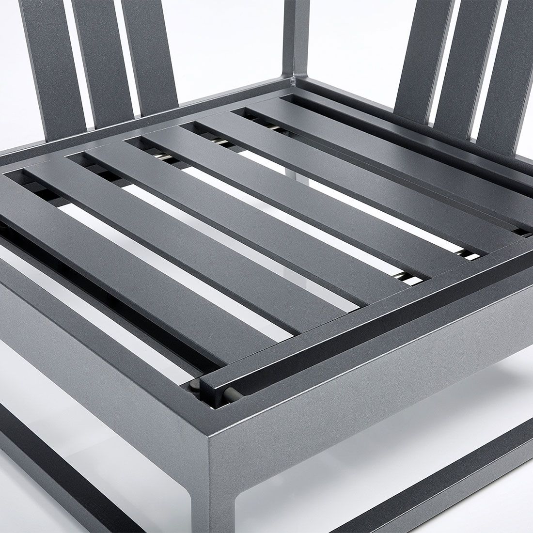 Endemodul lounge Ocean Skid Platform aluminium 83x83 cm - Kettler sett ovenfra