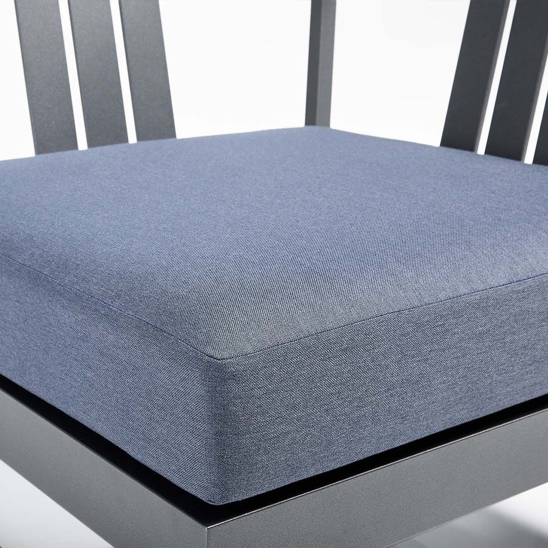 Endemodul lounge Ocean Skid Platform aluminium 83x83 cm - Kettler sett fra siden