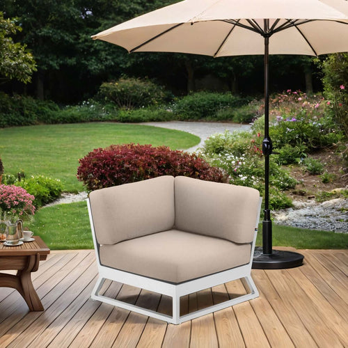 Endemodul lounge Ocean Skid Platform aluminium/Sunbrella 83x83 cm bakside
