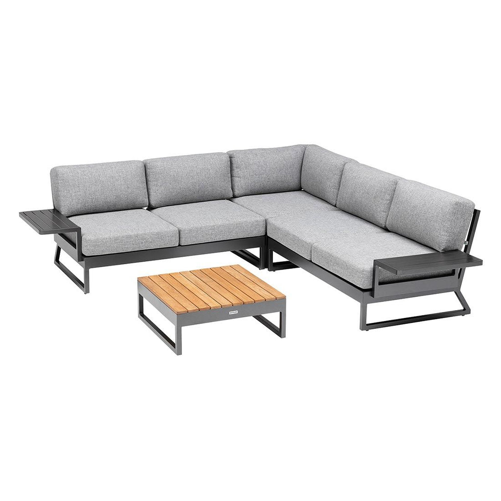 Endemodul lounge Ocean Skid Platform aluminium med puter