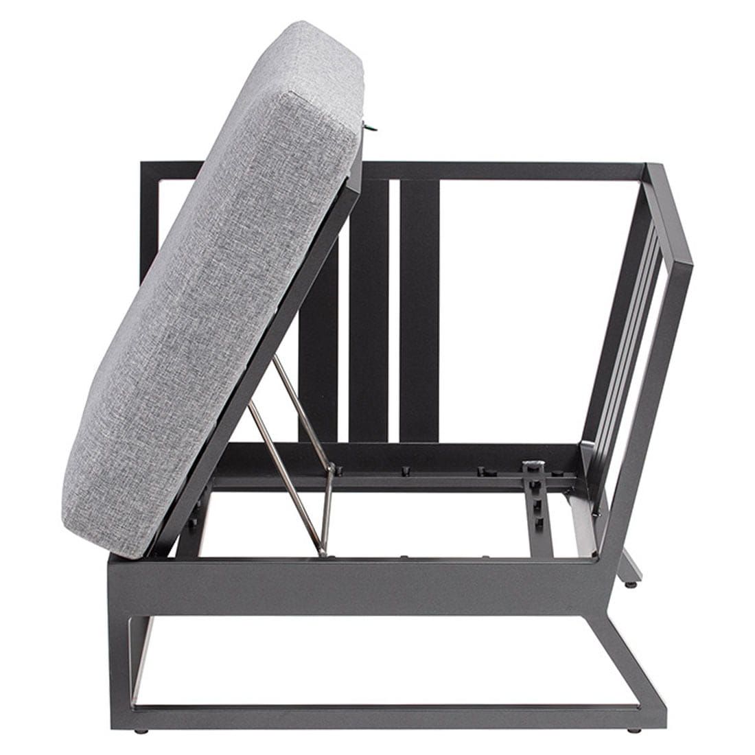 Endemodul lounge Ocean Skid Platform aluminium vinkel