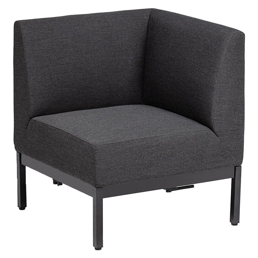 Endemodul lounge Pure aluminium 71x71 cm Kettler bakside