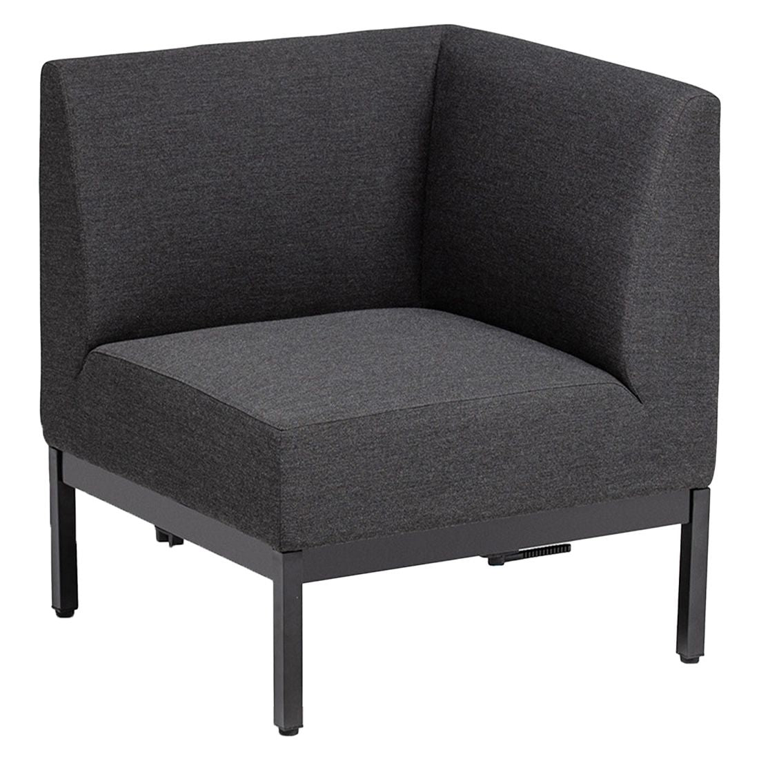 Endemodul lounge Pure aluminium 71x71 cm Kettler bakside